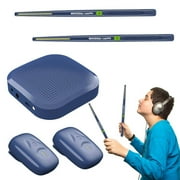 Virtual Electronic Drum Set | Bluetooth Silent Drumming Kit | Includes Drumsticks, Pedals \u0026 Speakers | 8 Sounds Sensing | Lightweight \u0026 Portable | Multi-Scenario Use | Compact Design